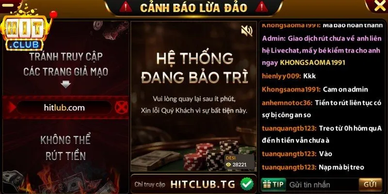 Thông tin về việc cảnh báo Hitclub lừa đảo lan truyền mạnh mẽ