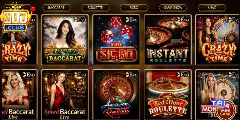 Sảnh game Casino & Bắn Cá Hitclub bắt nguồn từ sự chuyên nghiệp 