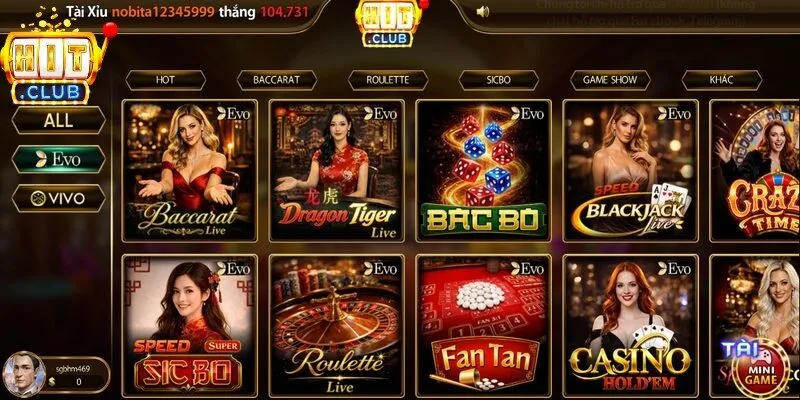 Cận cảnh sự chuyên nghiệp tại sảnh cược Casino & Bắn Cá Hitclub