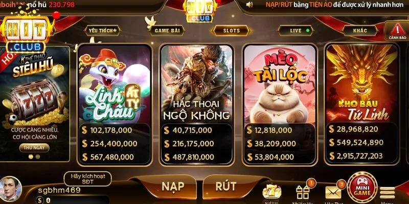 Cơ hội săn hũ vàng trị giá hàng tỷ đồng chỉ có tại kho game Hitclub